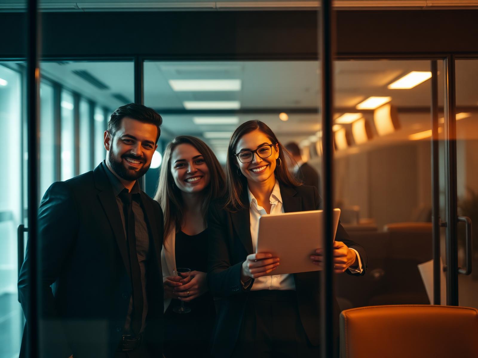 Yellow Key consultants collaborating with clients